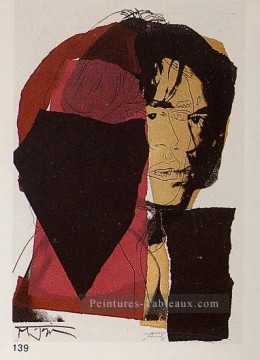Mick Jagger 2 Andy Warhol Peinture à l'huile